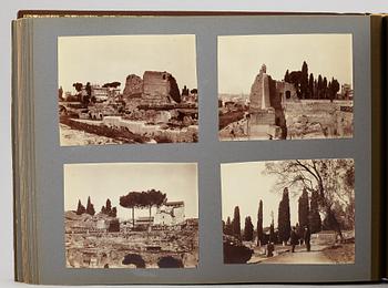 FOTOALBUM,   MEDELHAVSKRYSSNING 1905-06 MED KORVETTEN FREJA.