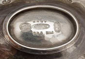 ASKFAT, ett par, silver, George Jensen, Köpenhamn, 1918, tot vikt ca 51 g.