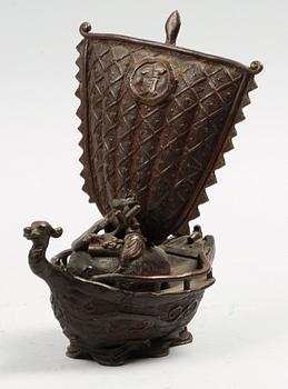 RÖKELSEKAR, brons, ostasien, 1900-tal.