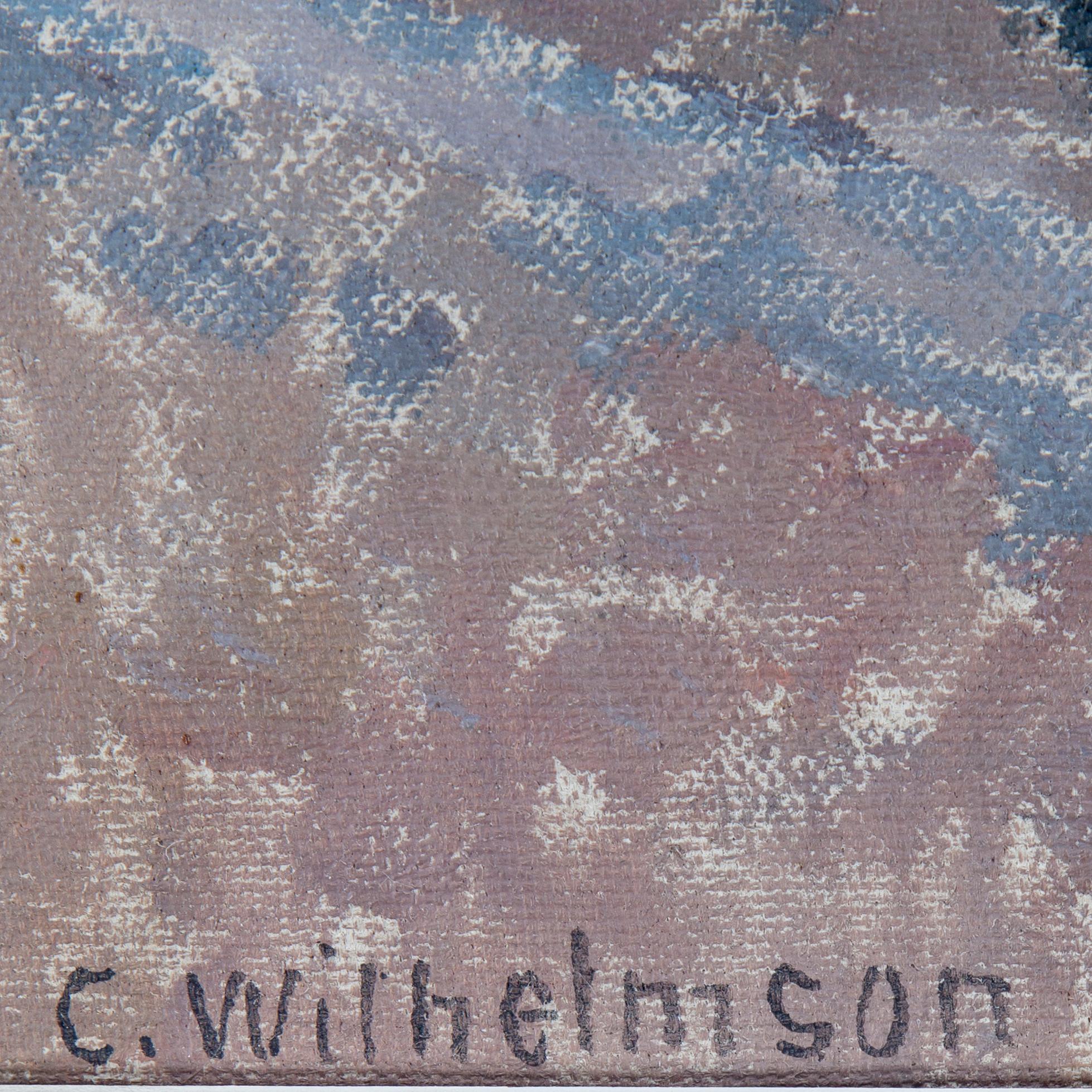 CARL WILHELMSON, canvas, signed Carl Wilhelmson. Plein air study on verso.