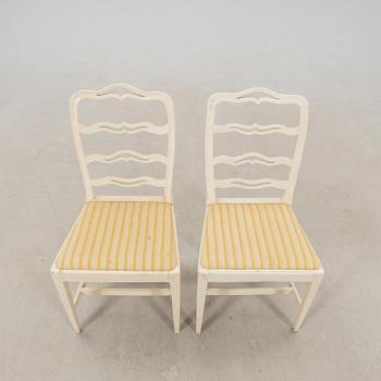 Chairs, six pieces, first half of the 19th century.