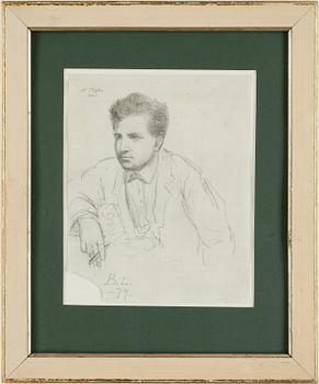 Bruno Liljefors · BRUNO LILJEFORS, blyertsteckning, monogramsign o dat -79.