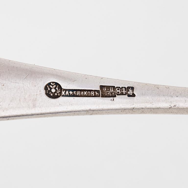 Khlebnikov, Slev, silver, med hovleverantörsstämpel, Moskva 1884.