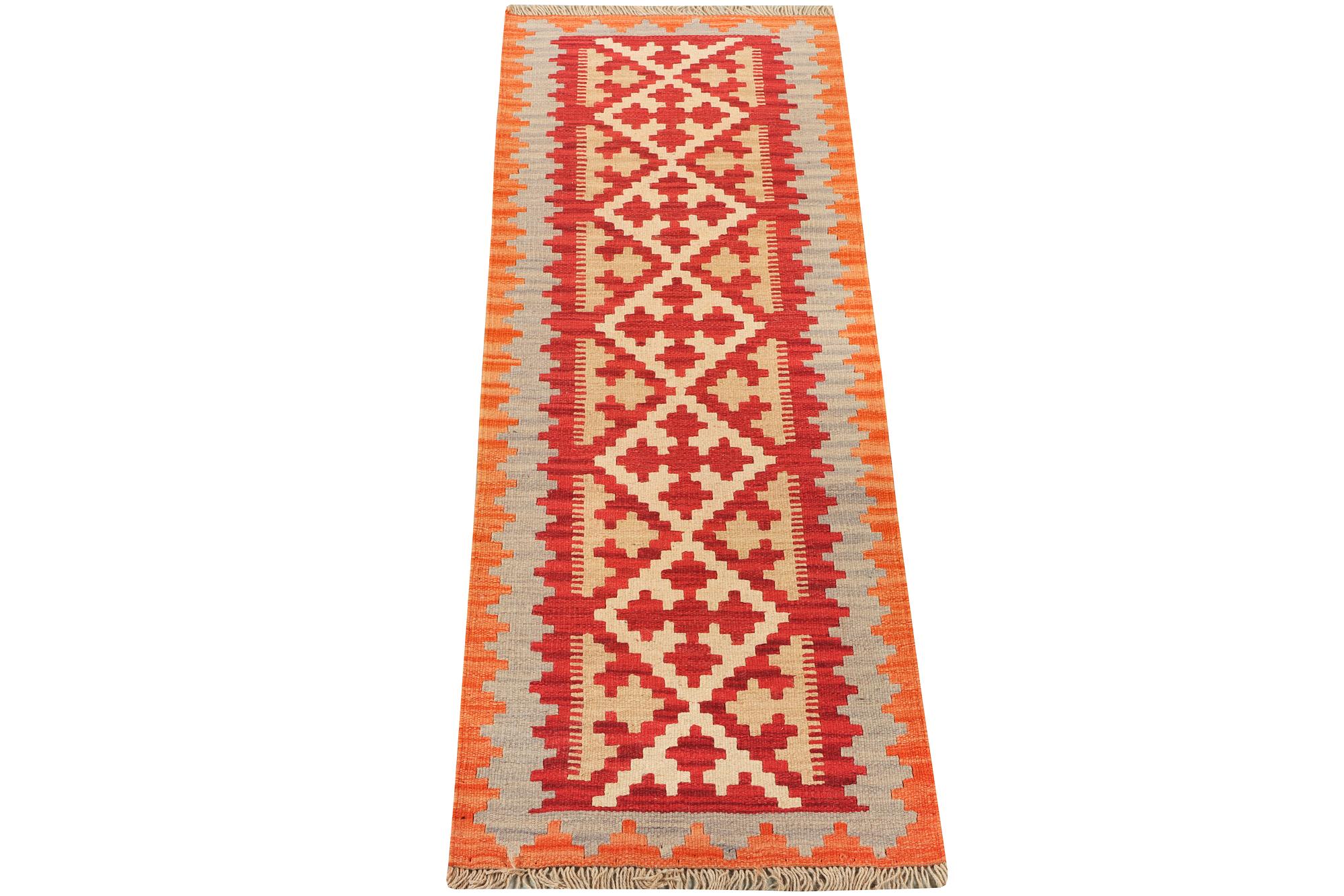 A Runner carpet, Kilim, c. 190 x 58 cm.