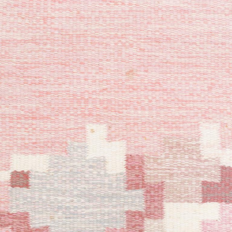 Ingegerd Silow, a 'Barken' flat weave rug, Axeco Svenska AB, signed IS, c. 235 x 168 cm.
