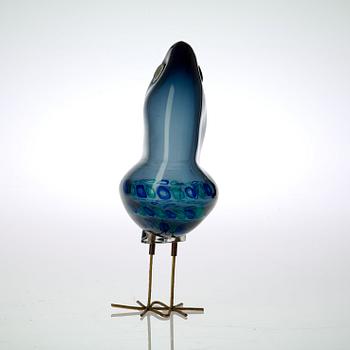 An Alessandro Pianon 'Pulcino' glass bird, Vistosi, Italy 1960's.