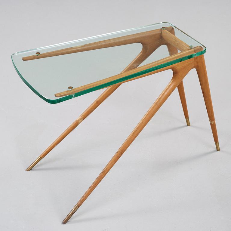 A 1950's maple side table attributed to Carlo di Carli, Italy.