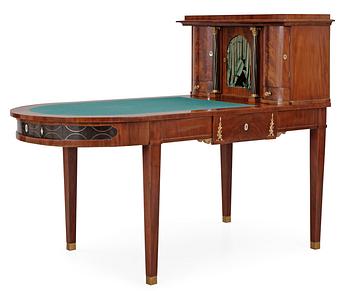 490. A Swedish Empire writing desk by D. Sehfbom.