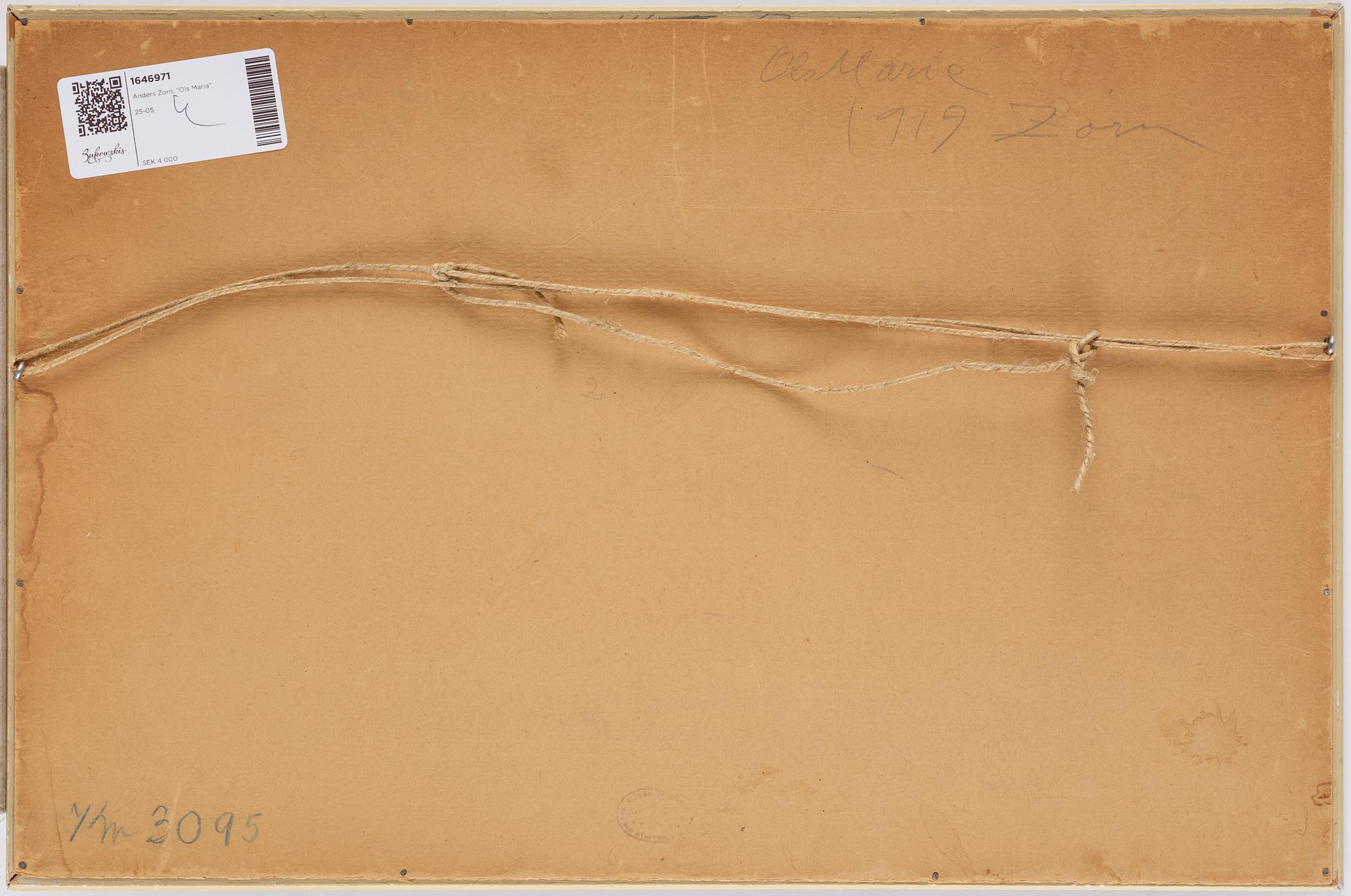 Anders Zorn, "Ols Maria".