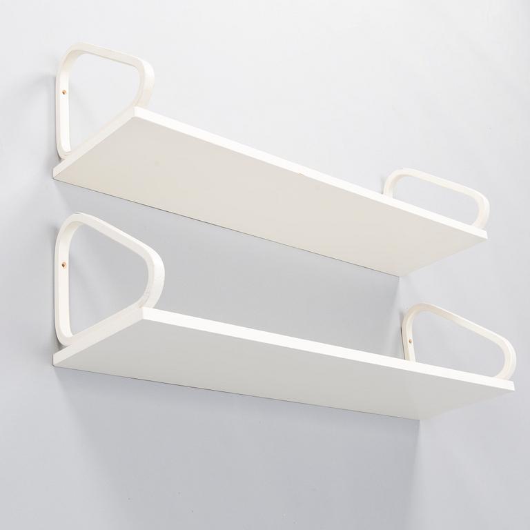 ALVAR AALTO,  Two late 20th century shelves for Artek.