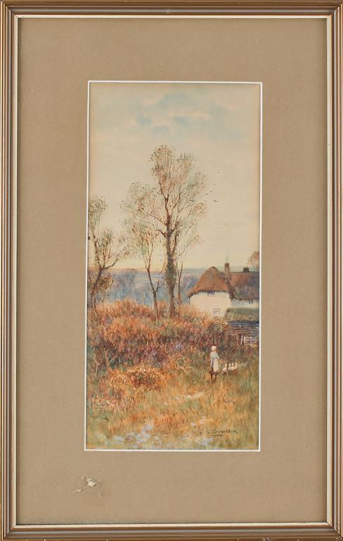 SOPHIA SINCLAIR, 2 st, akvareller, signerade.