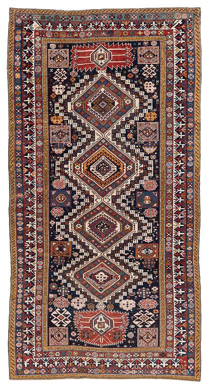 An antique Shirvan carpet. ca 285 x 147 cm.