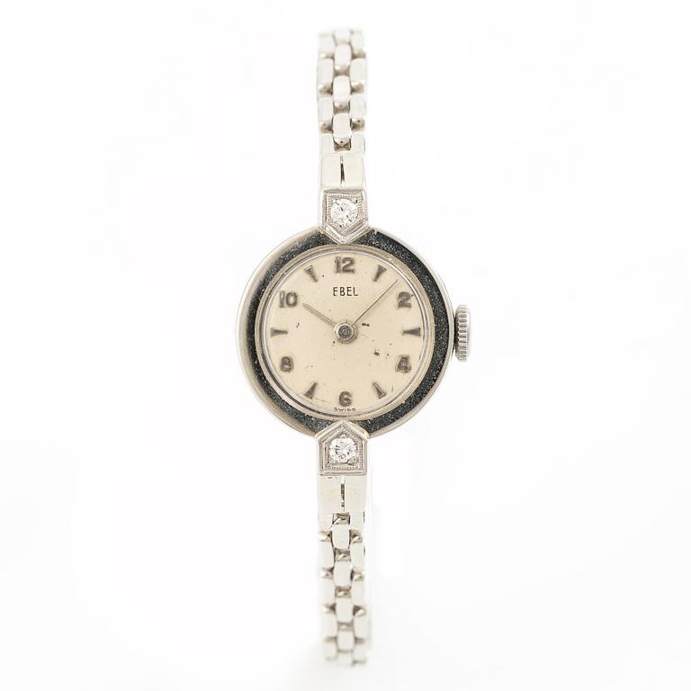 Ladies’ wristwatch, 18K gold/diamonds, 17.5 mm.