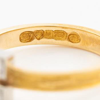 Lapponia, ring 18K with round brilliant-cut diamonds, Finland 1978.