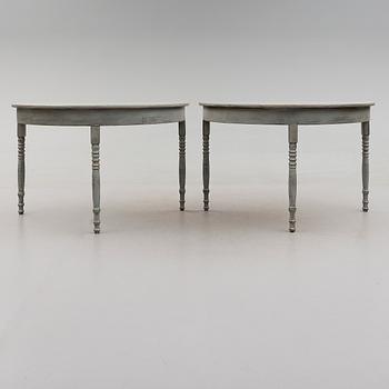 VÄGGBORD, 1 par, 1800-talets andra hälft.