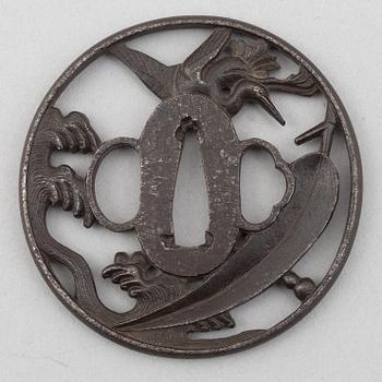 Tsuba, unsigned, Edo period.
