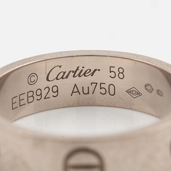 A Cartier "Love" ring 18K white gold.