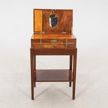 A late 19th century mahogany writing casket.