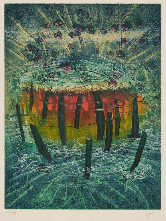 Roberto Matta, "Explose" from "Hom'mere".