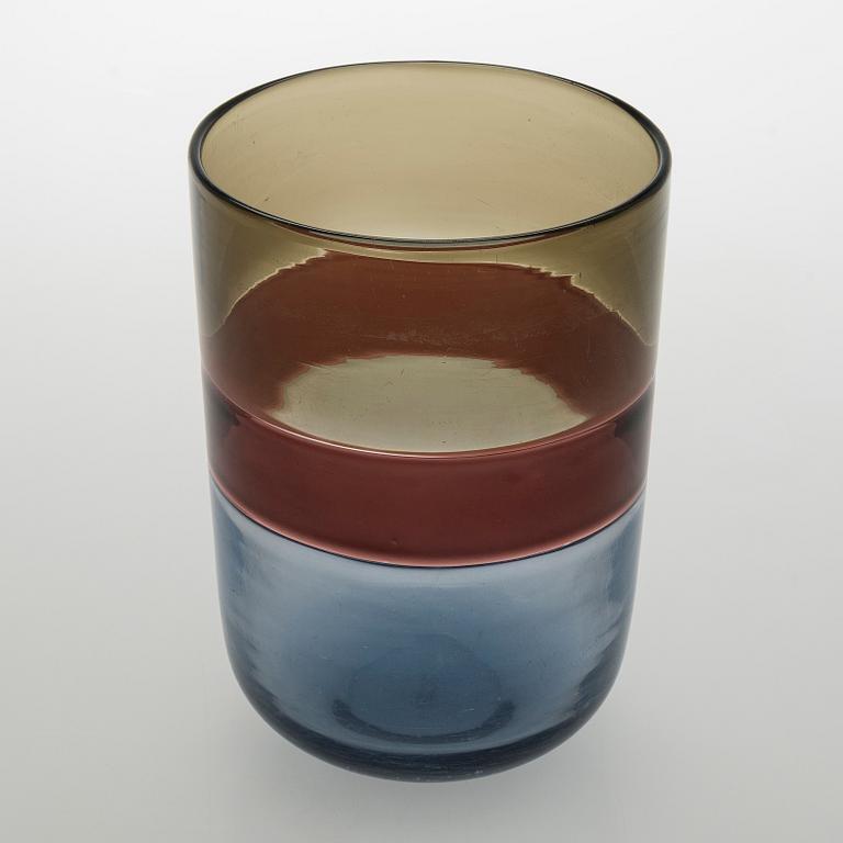 Tapio Wirkkala, maljakko, lasia, signeerattu Venini Italia.