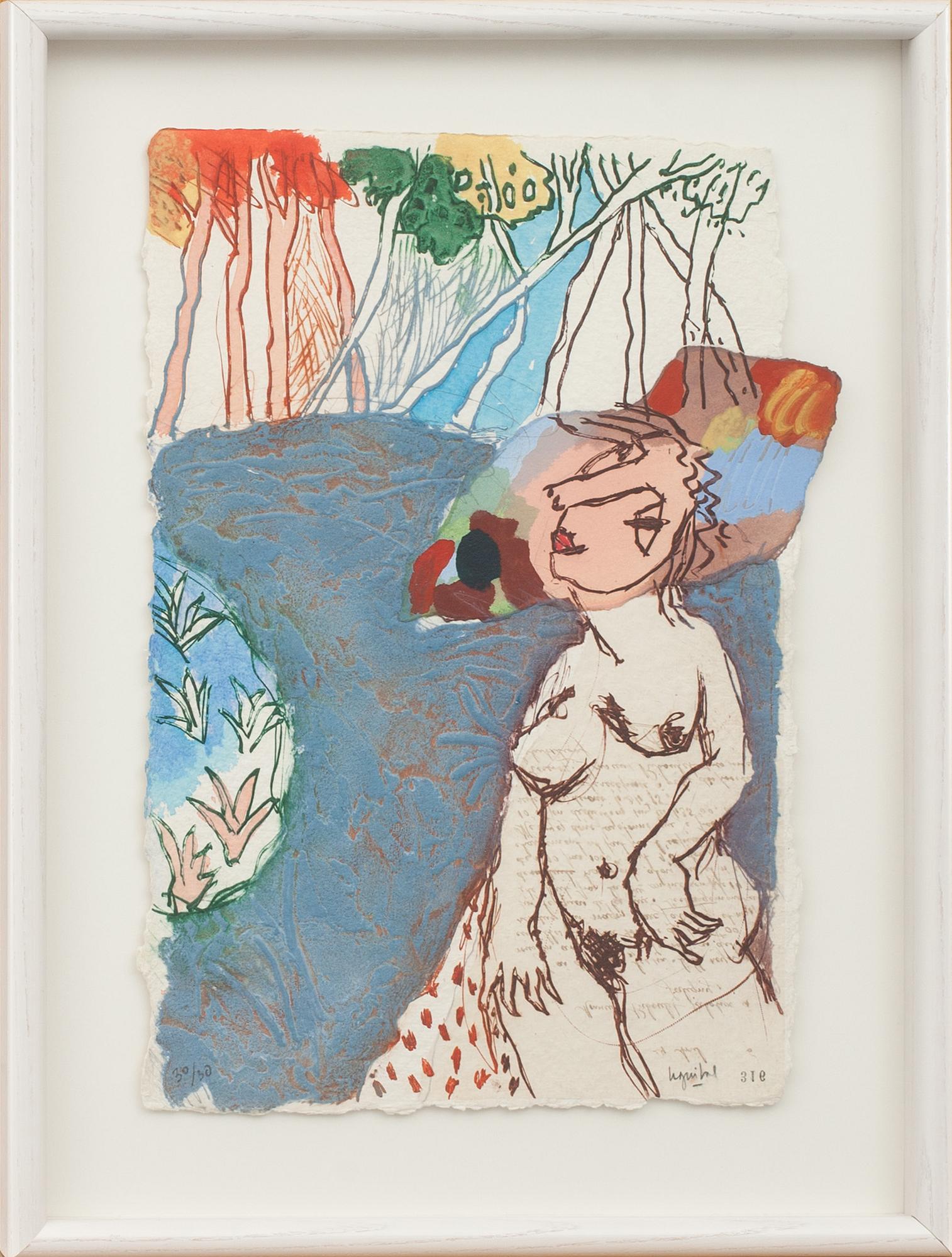 HENRI GUIBAL, corborundumetsning, signerad.