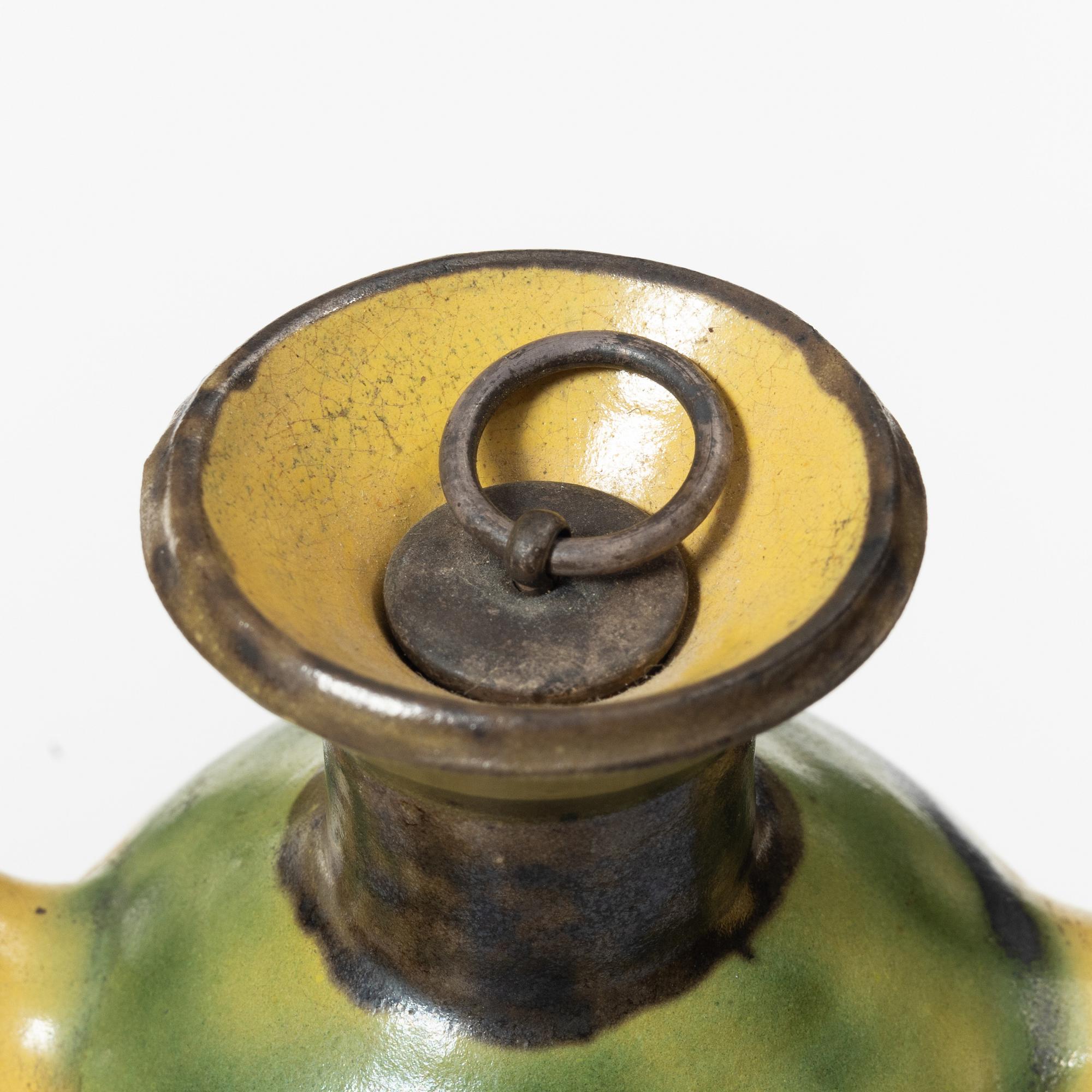 Allan Ebeling, two glazed ceramic ewers and a vase, Torshälla 1930s.