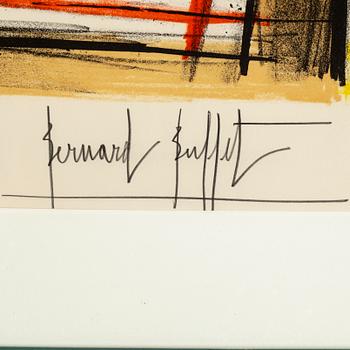 BERNARD BUFFET, lithograph in colours, signed and numbered 52/120.