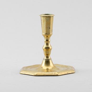 LJUSSTAKE, mässing, barock, 1700.