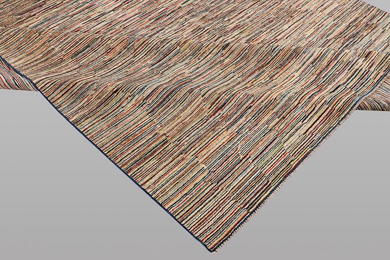 A carpet, Gabbeh, modern design, ca 292 x 245 cm.