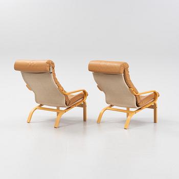 Nobuo Nakamura, fåtöljer, ett par, "Poäng"/"Poem" IKEA, modellen formgiven 1977.