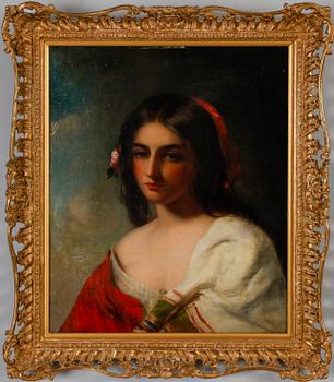 CHARLES BAXTER, olja på pannå, sign.