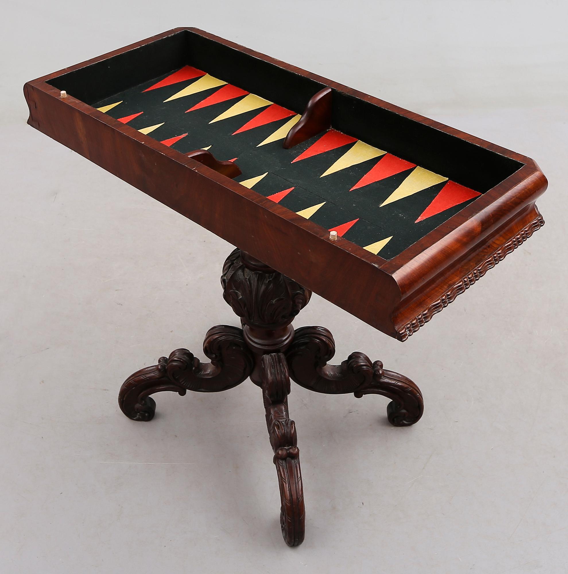 SPELBORD, senempire, 1800-talets mitt.