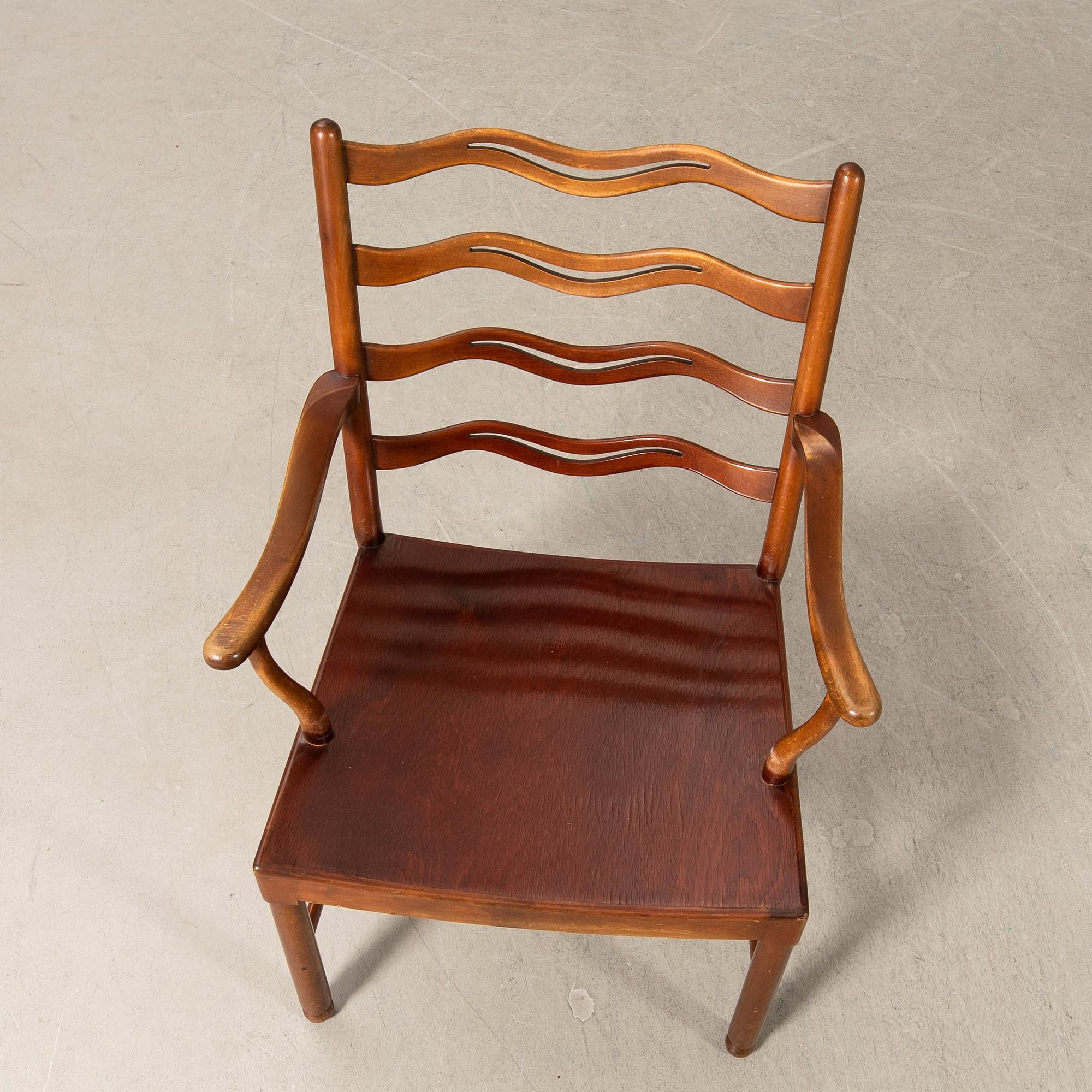 Ole Wanscher, chair, model 1755, Fritz Hansen, Denmark, 1946.