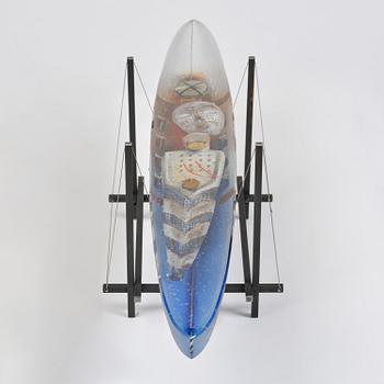 Bertil Vallien, "Sleeping Princess un-20", a unique sand cast glass sculpture, Kosta Boda, Sweden.