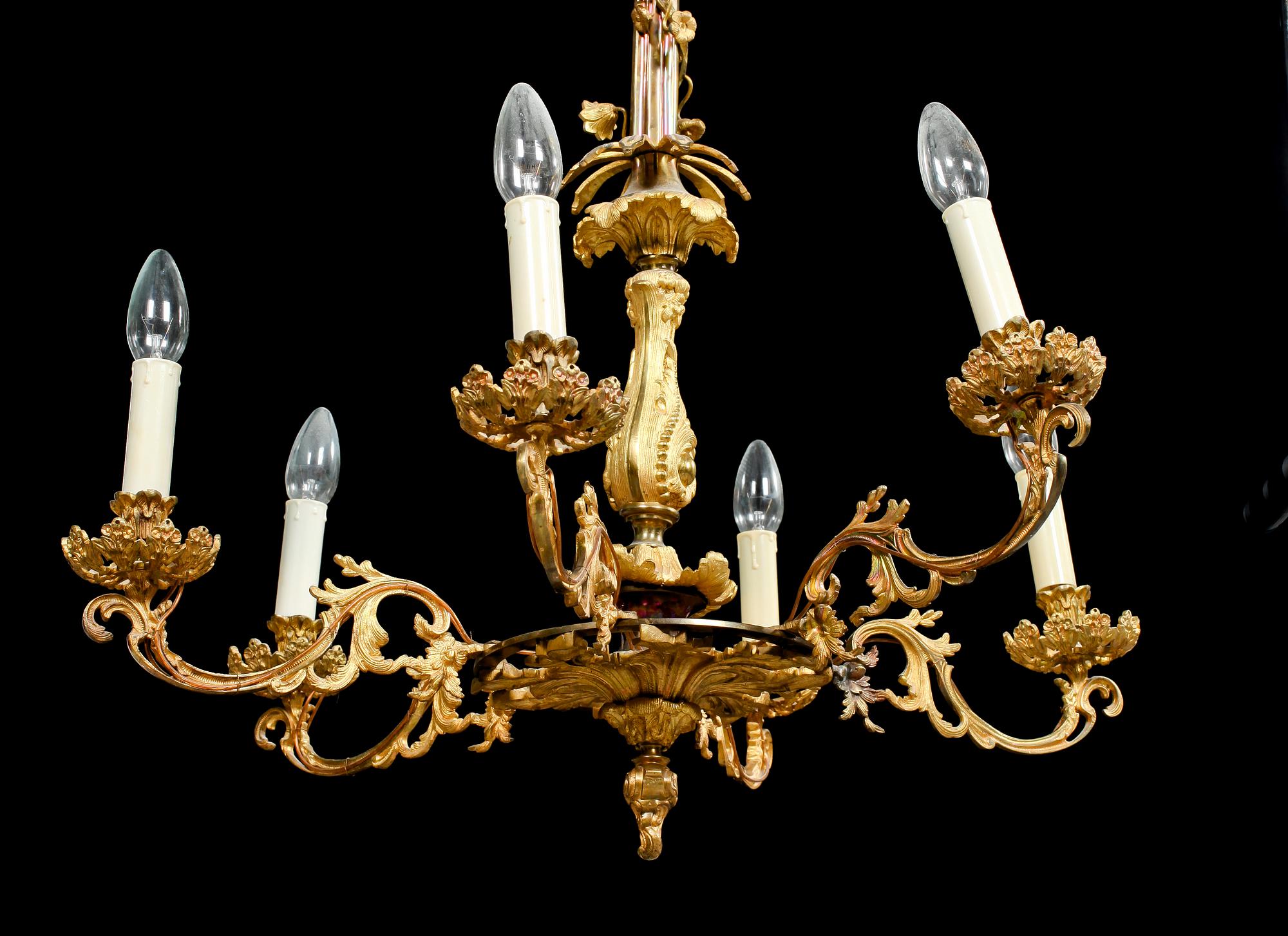 LJUSKRONA, oscariansk, 1800-talets slut. Höjd ca 87 cm.