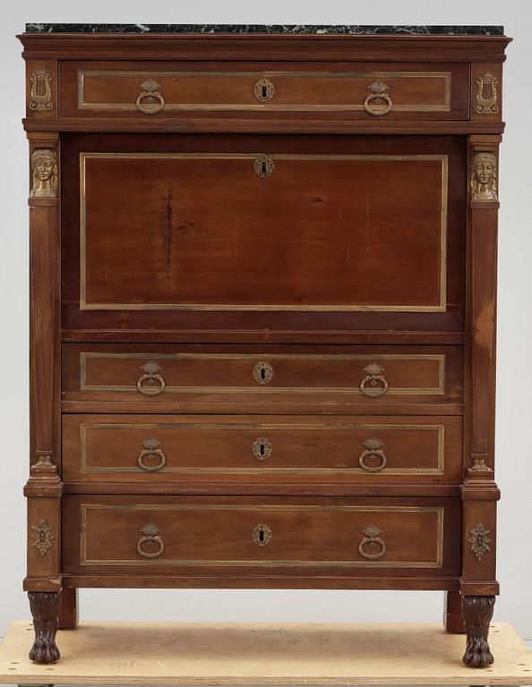 SEKRETÄR. Directoire stil, 1800/1900-tal.