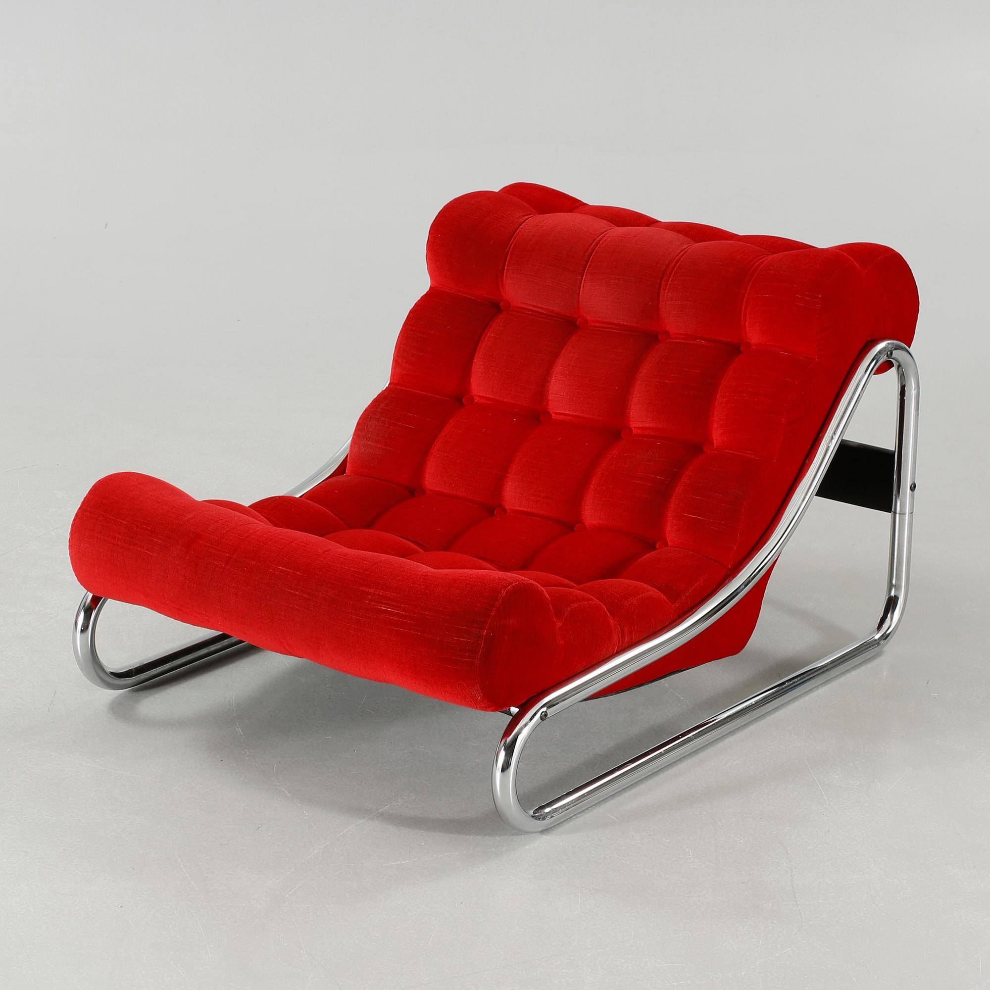 A lounge chair by Gillis Lundgren for Ikea, 1970s.