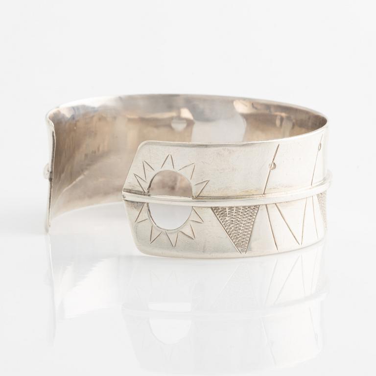 Åke Bergman, a silver cuff, Stockholm, 1956.