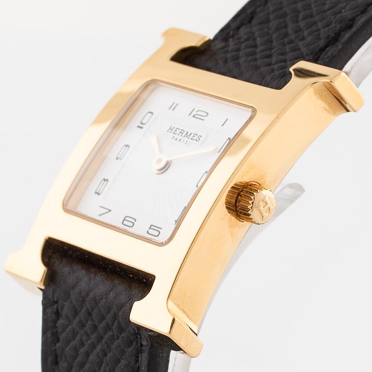 HERMES, "Heures H", wristwatch, 21 x (30) mm.