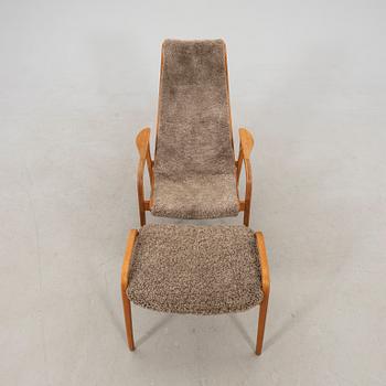 Yngve Ekström, armchair with footstool "Lamino", Swedese.