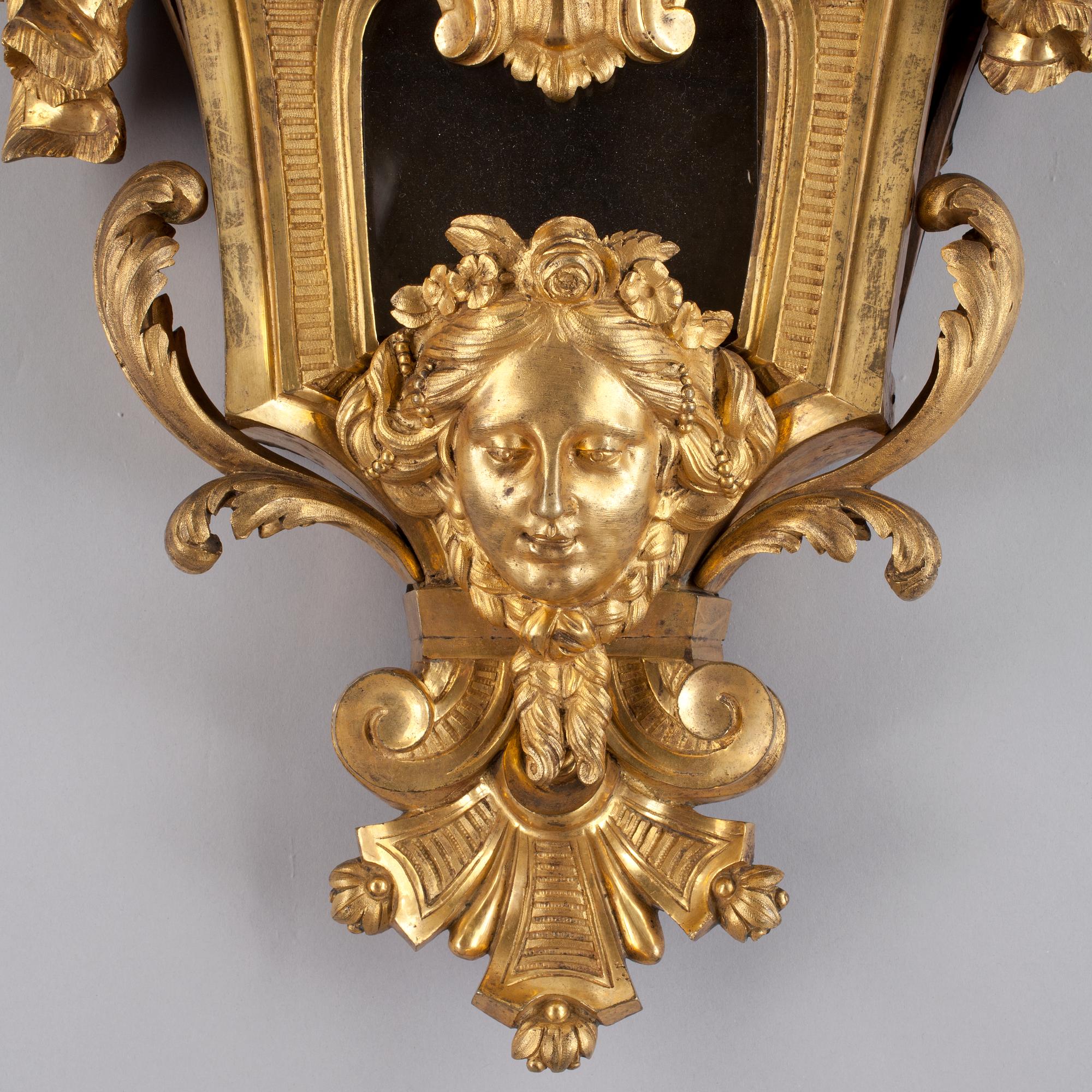 VÄGGPENDYL, av André Hessén. Frankrike, 1770/80-tal. Louis XVI.