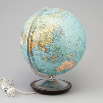 JORDGLOB MED BELYSNING, 1900-talets andra hälft.