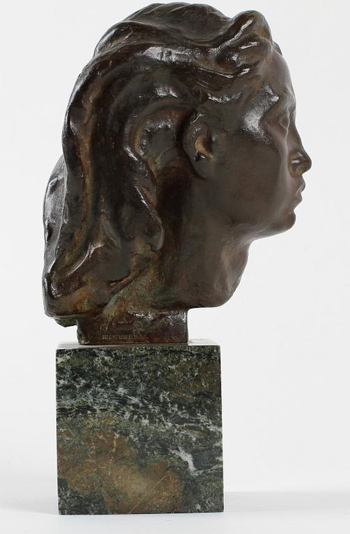 JOHN LUNDQVIST, skulptur, brons. Sign.