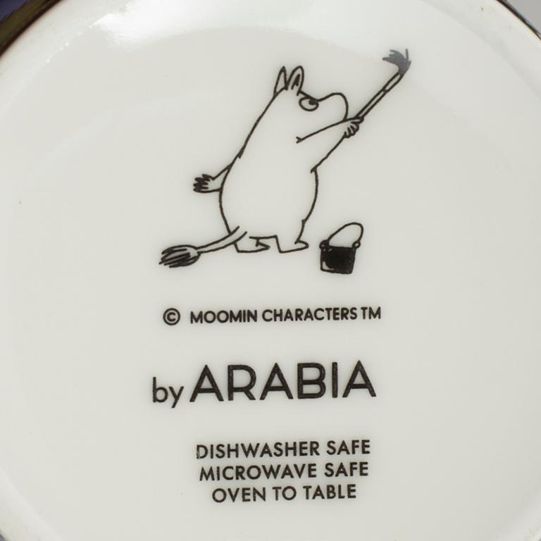 MUMINMUGGAR, 9 stycken, porslin, "Moomin-Characters", Arabia, Finland.