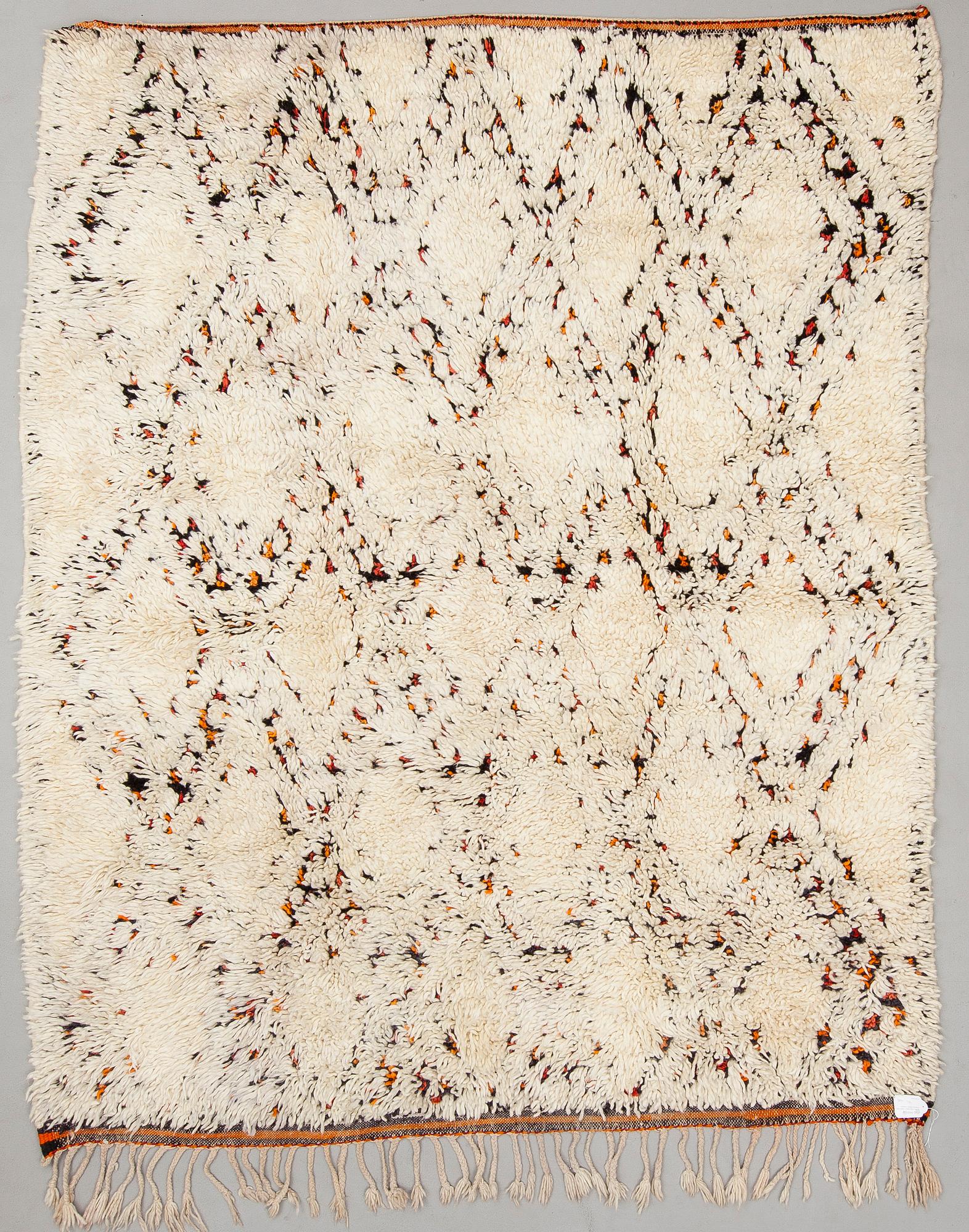 A MOROCCAN BENI OURAIN CARPET. Circa 244 x 198 cm.