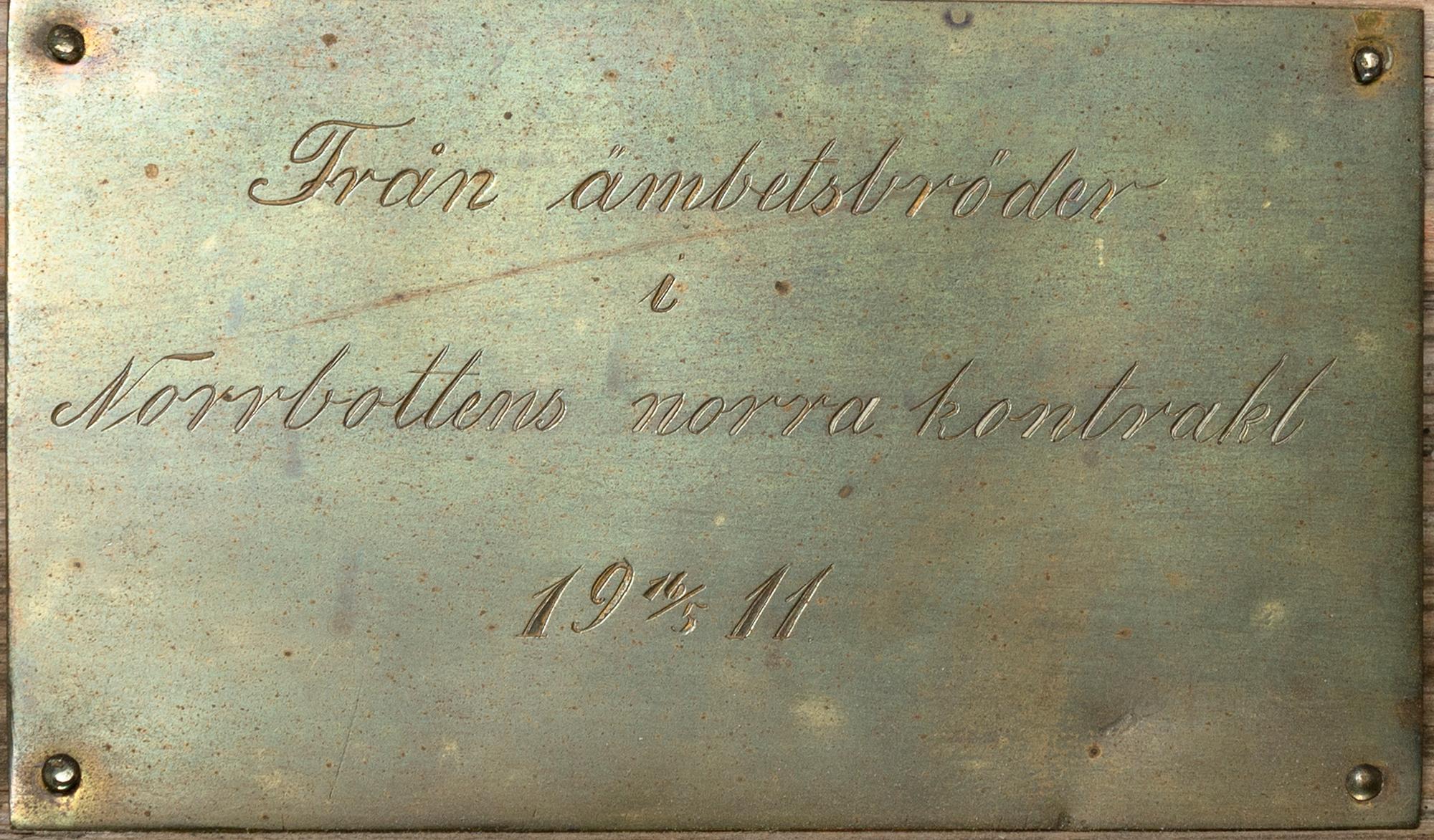 Karl Tirén, olja på pannå, signerad och daterad 1911.