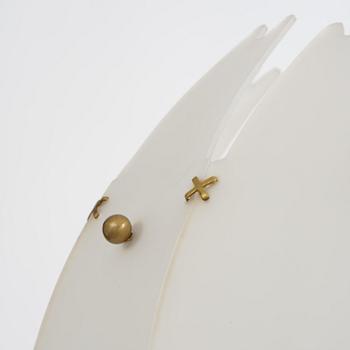 Hans Bergström, taklampa, modell "57", Swedish Modern, ateljé Lyktan, Åhus, 1950-tal.