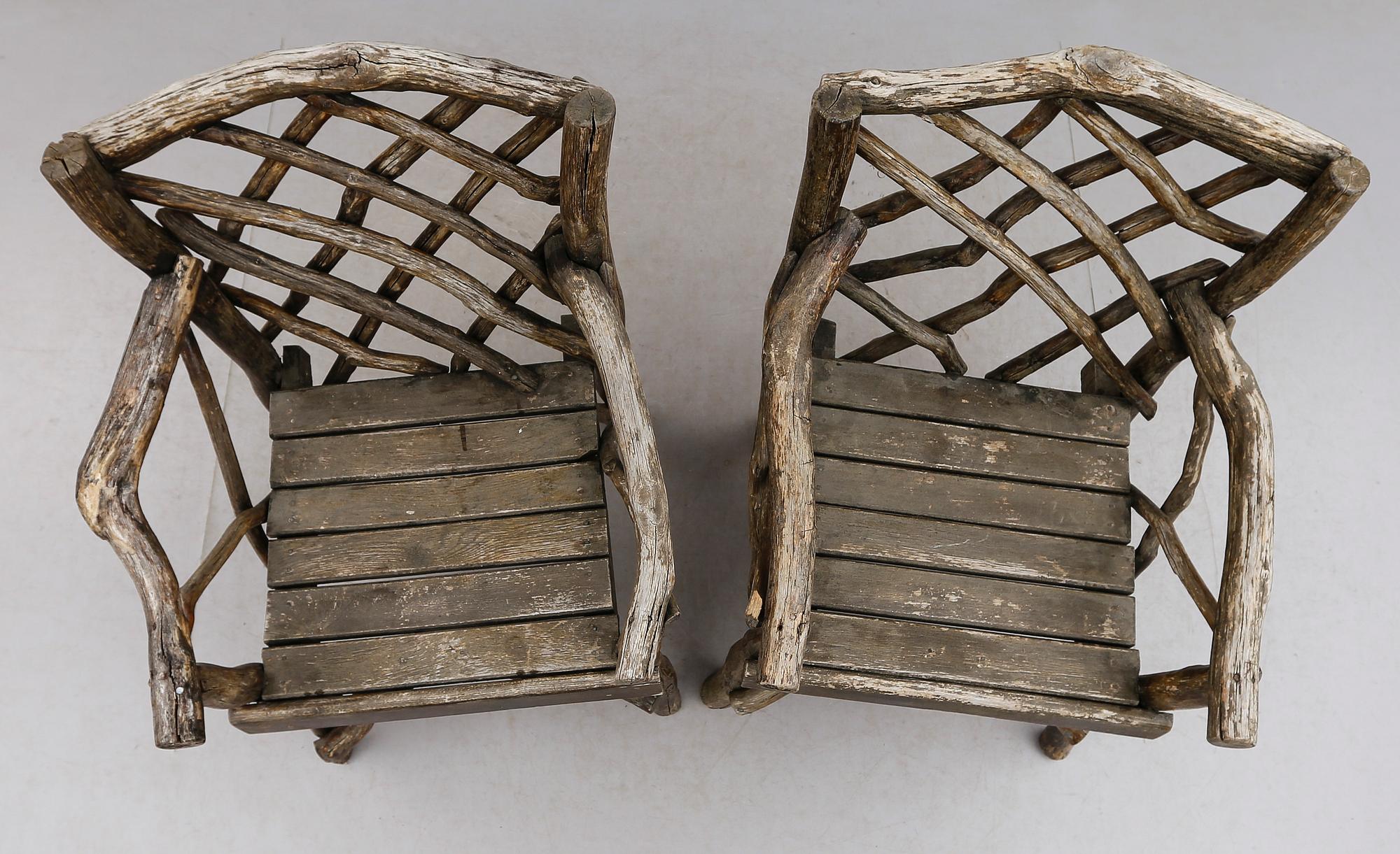 TRÄDGÅRDSSTOLAR, 1 par, 1900-tal.