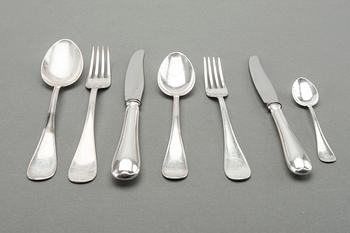 A SET OF 93 PCS SILVER CUTLERY "Gammalsvensk modell" GAB STOCKHOLM.