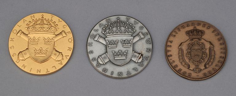 PARTI MEDALJER, 35 st, Förenade Nationerna/Sverige/Finland, 1900-tal.